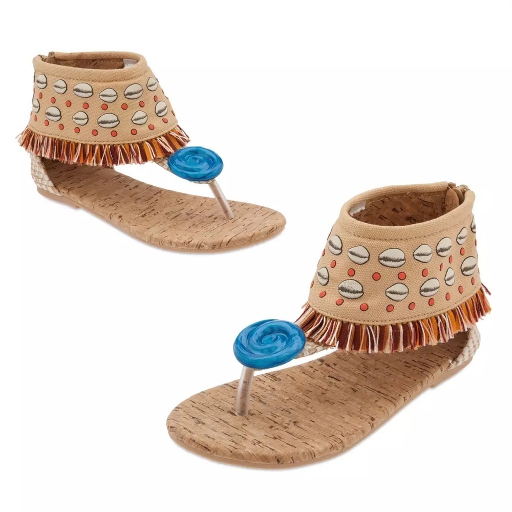 Disney Princess Moana Costume Shoes for Kids Heart of Te Fiti Hard Sole